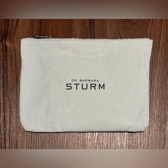 New Dr. Barbara Sturm Reusable Craft Paper Bag Cosmetic Pouch - Picture 1 of 2